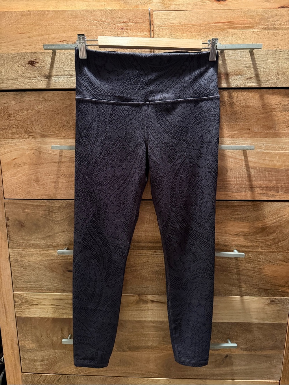 Athleta Black High-Rise Textured Leggings
